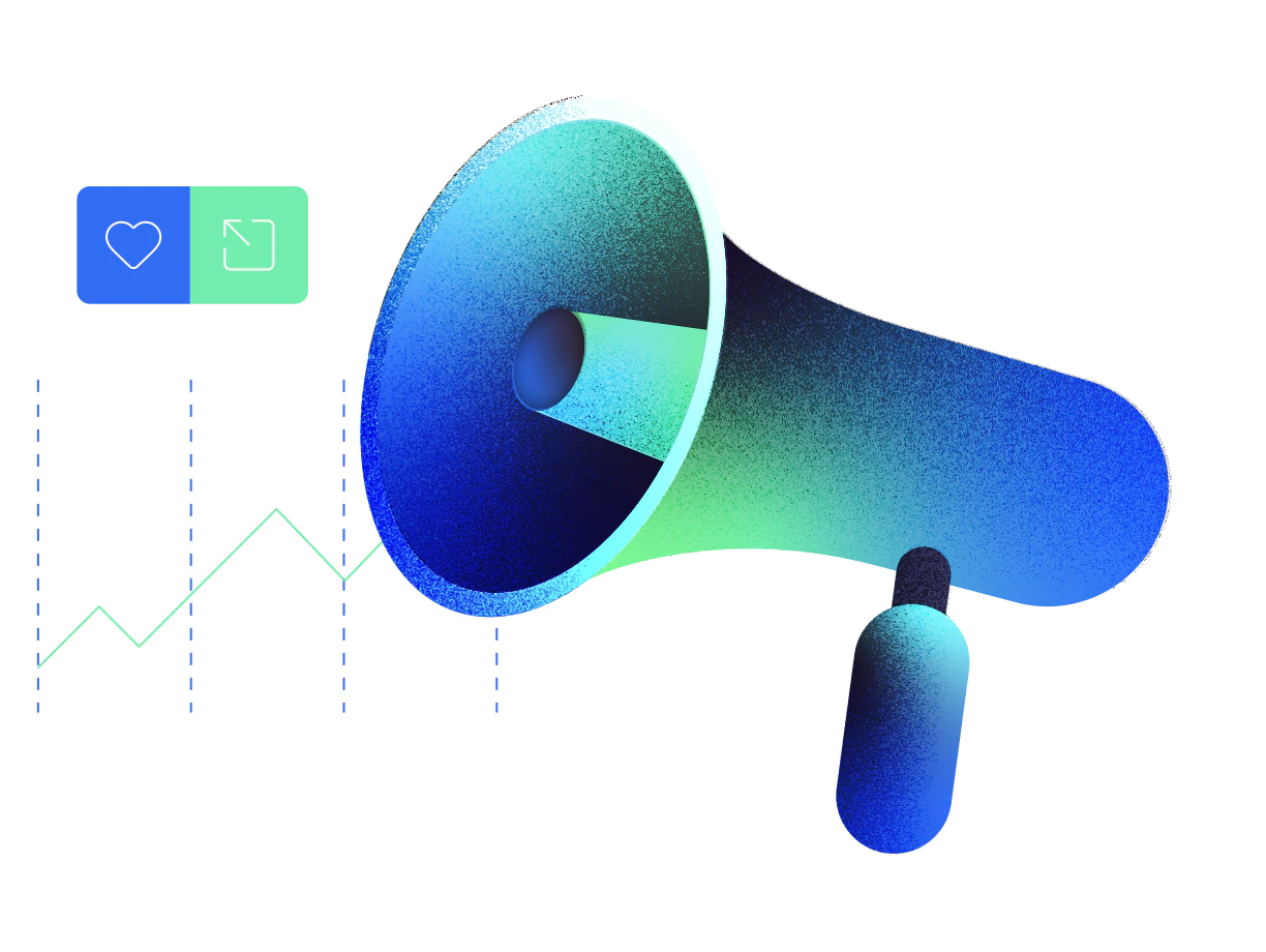 Megaphone representing marketing and consulting